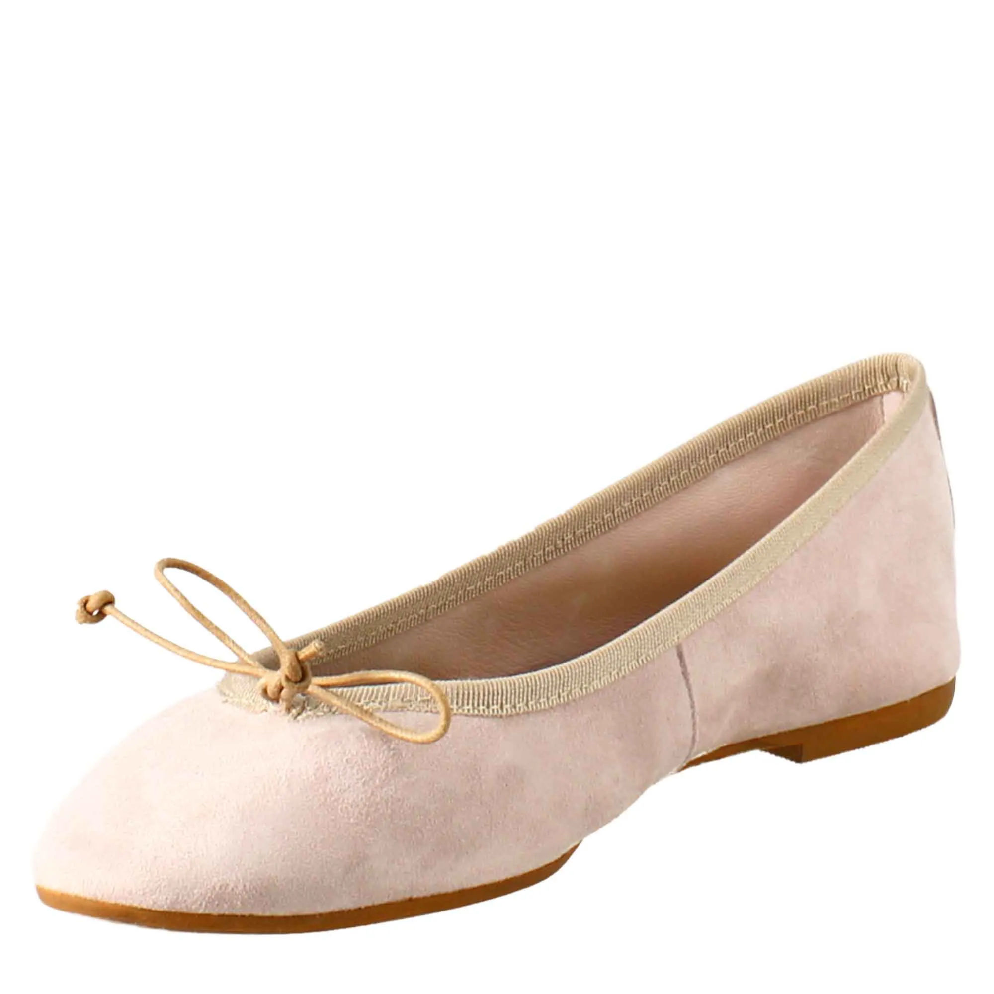 Ballerine leggere da donna color rosa in camoscio sfoderate