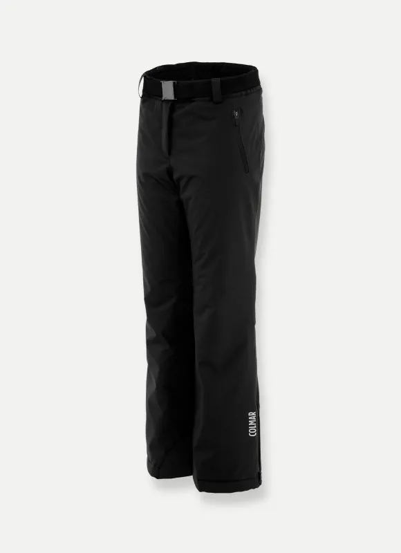 COLMAR 0451 SAPPORO REC Black pantaloni sci donna imbottiti con cintura