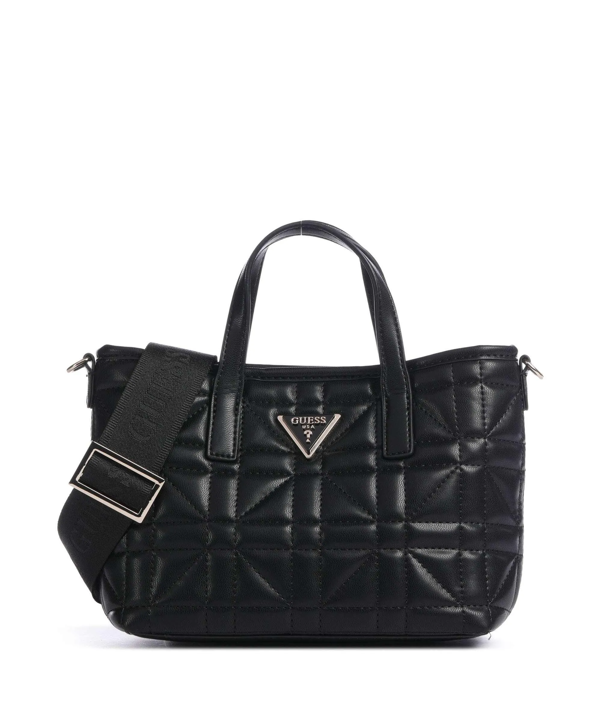  Guess Latona Borsa a mano pelle sintetica nero  