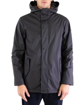 HOMEWARD Giacca Portsmouth A-TI Giaccone Impermeabile Pelliccia Nero Nuovo 01 BLACK
