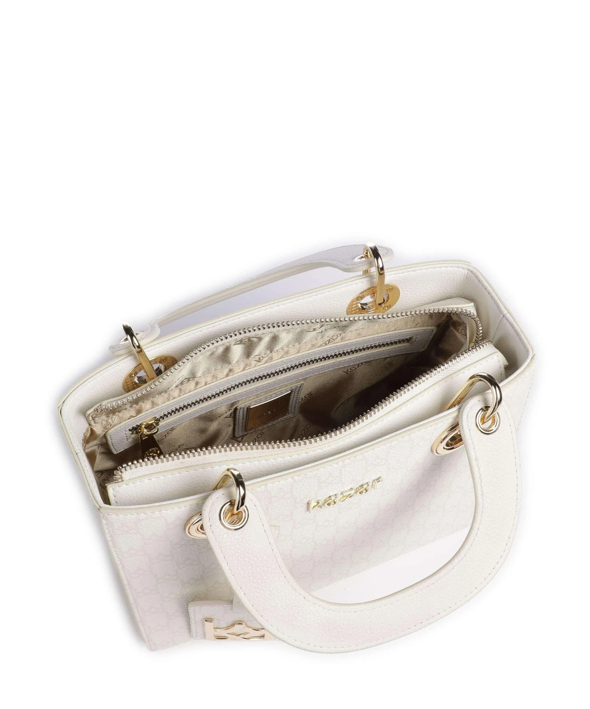  Kazar Muse Borsa a mano pelle a grana fine bianco  