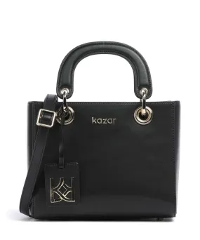  Kazar Muse Borsa a mano pelle a grana fine nero  